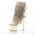 Pleaser Stiefelette ADORE-1017RSF Gold Chrom Transparent EU-40 / US-10