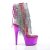 Pleaser Stiefelette ADORE-1017RSF Fuchsia Chrom Bunt EU-35 / US-5