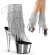 Pleaser Stiefelette ADORE-1017RSF Transparent Silber Chrom EU-35 / US-5
