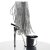Pleaser Stiefelette ADORE-1017RSF Transparent Silber Chrom EU-38 / US-8