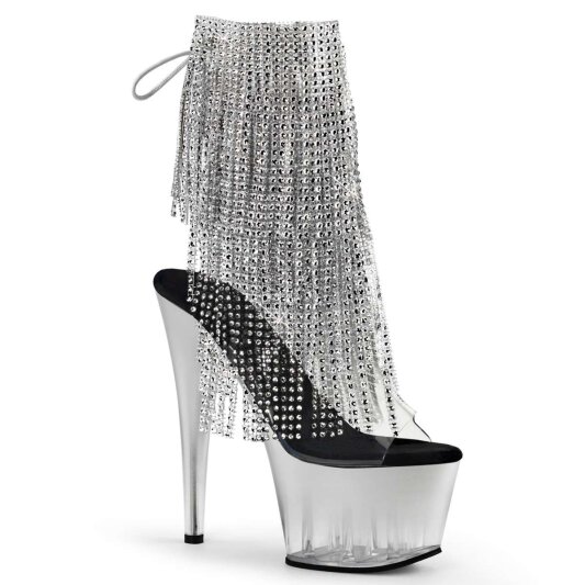 Pleaser Stiefelette ADORE-1017RSFT Silber EU-35 / US-5