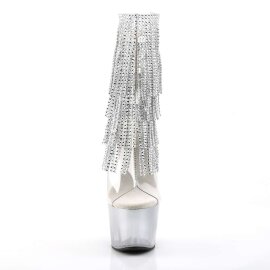 Pleaser Stiefelette ADORE-1017RSFT Silber EU-35 / US-5