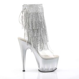 Pleaser Stiefelette ADORE-1017RSFT Silber EU-35 / US-5