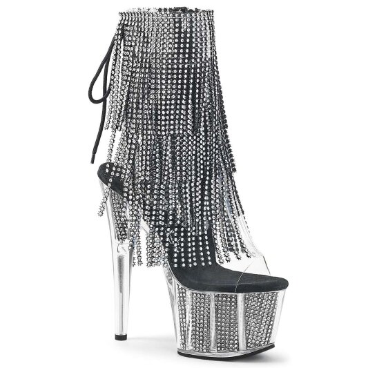 Pleaser Stiefelette ADORE-1017SRS Silber EU-35 / US-5
