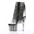 Pleaser Stiefelette ADORE-1017SRS Silber EU-35 / US-5