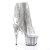 Pleaser Stiefelette ADORE-1017SRS Silber EU-40 / US-10