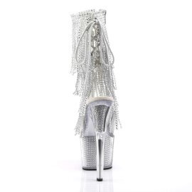 Pleaser Stiefelette ADORE-1017SRS Silber EU-35 / US-5