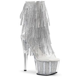 Pleaser Stiefelette ADORE-1017SRS Silber EU-38 / US-8