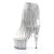 Pleaser Stiefelette ADORE-1017SRS Silber EU-38 / US-8