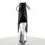 Pleaser Stiefelette ADORE-1018 Schwarz Silber Chrom EU-39 / US-9