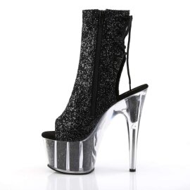 Pleaser Stiefelette ADORE-1018G Schwarz Glitter EU-35 / US-5