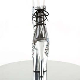 Pleaser Stiefelette ADORE-1018HG Silber Hologram Chrom EU-35 / US-5