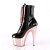 Pleaser Stiefelette ADORE-1020 Schwarz Rose-Gold Chrom EU-35 / US-5