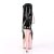 Pleaser Stiefelette ADORE-1020 Schwarz Rose-Gold Chrom EU-35 / US-5