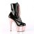 Pleaser Stiefelette ADORE-1020 Schwarz Rose-Gold Chrom EU-35 / US-5
