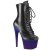 Pleaser Stiefelette ADORE-1020BP Schwarz Blau-Lila EU-35 / US-5