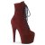 Pleaser Stiefelette ADORE-1020FS Burgundrot EU-40 / US-10