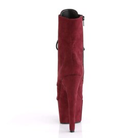 Pleaser Stiefelette ADORE-1020FS Burgundrot EU-38 / US-8