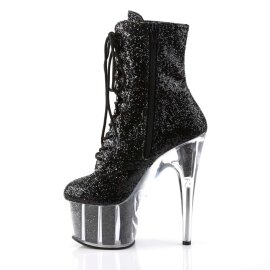 Pleaser Stiefelette ADORE-1020G Schwarz Glitter EU-35 / US-5