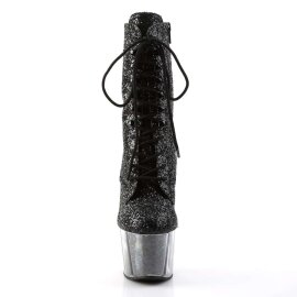 Pleaser Stiefelette ADORE-1020G Schwarz Glitter EU-39 / US-9