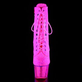 Pleaser ADORE-1020G Stivaletti - Neon-Rosa Glitter EU-39 / US-9