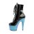 Pleaser Stiefelette ADORE-1020LG Schwarz Blau Glitter EU-35 / US-5