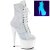 Pleaser Stiefelette ADORE-1020LG Neon-Weiß Multi Glitter EU-40 / US-10