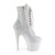Pleaser Stiefelette ADORE-1020LG Neon-Weiß Multi Glitter EU-39 / US-9