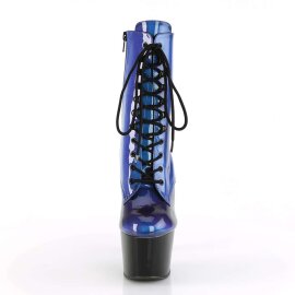 Pleaser Stiefelette ADORE-1020SHG Blau-Lila Schwarz EU-35 / US-5