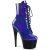 Pleaser Stiefelette ADORE-1020SHG Blau-Lila Schwarz EU-35 / US-5