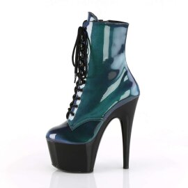 Pleaser Stiefelette ADORE-1020SHG Lila-Grün Schwarz EU-35 / US-5