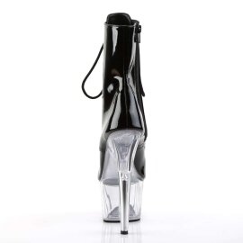 Pleaser Stiefelette ADORE-1021 Schwarz Transparent EU-36 / US-6