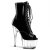 Pleaser Stiefelette ADORE-1021 Schwarz Transparent EU-36 / US-6