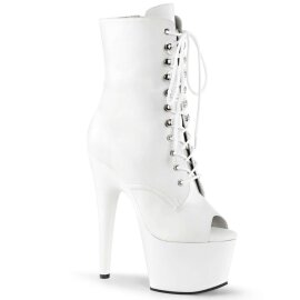Pleaser Stiefelette ADORE-1021 Weiß EU-35 / US-5