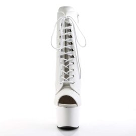 Pleaser Stiefelette ADORE-1021 Weiß EU-38 / US-8
