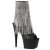 Pleaser Stiefelette ADORE-1024RSF Schwarz Silber EU-36 / US-6
