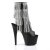Pleaser Stiefelette ADORE-1024RSF Schwarz Silber EU-36 / US-6