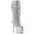 Pleaser Kniestiefel ADORE-2024RSF Silber Metallic Strass EU-35 / US-5