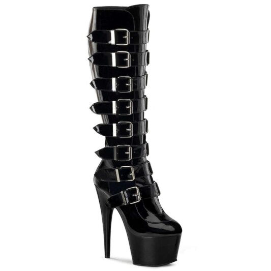 Pleaser Kniestiefel ADORE-2043 Schwarz EU-37 / US-7
