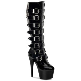 Pleaser Kniestiefel ADORE-2043 Schwarz EU-39 / US-9