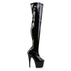 Pleaser Overknee Stiefel ADORE-3000 Schwarz EU-35 / US-5