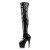 Pleaser Overknee Stiefel ADORE-3000 Schwarz EU-35 / US-5