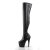 Pleaser Overknee Stiefel ADORE-3000 Schwarz EU-35 / US-5