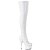 Pleaser Overknee Stiefel ADORE-3000 Weiß EU-35 / US-5