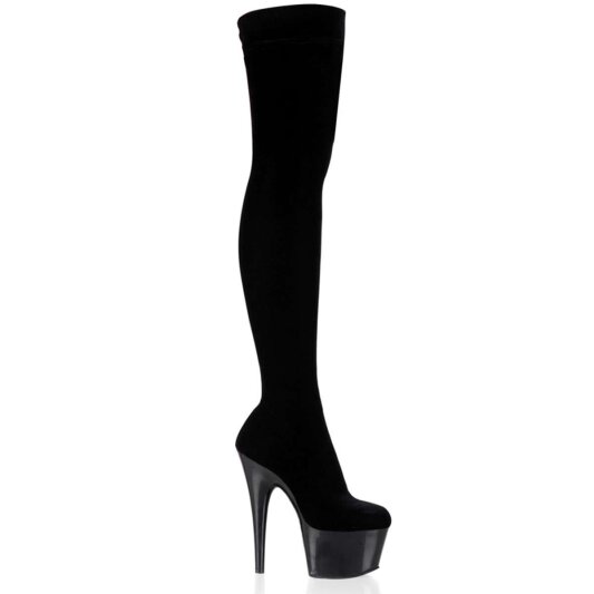 Pleaser Overknee Stiefel ADORE-3002 Schwarz EU-36 / US-6