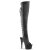 Pleaser Overknee Stiefel ADORE-3019 Schwarz EU-36 / US-6