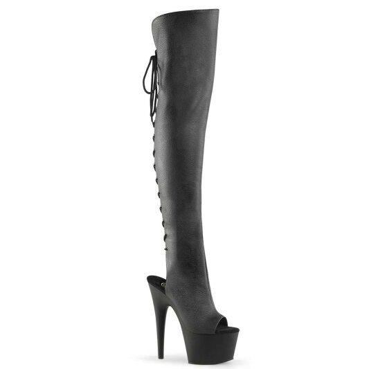 Pleaser Overknee Stiefel ADORE-3019 Schwarz EU-37 / US-7