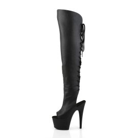 Pleaser Overknee Stiefel ADORE-3019 Schwarz EU-37 / US-7