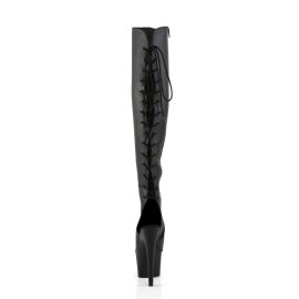 Pleaser Overknee Stiefel ADORE-3019 Schwarz EU-37 / US-7