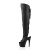Pleaser Overknee Stiefel ADORE-3019 Schwarz EU-37 / US-7